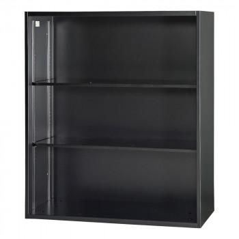 豊國工業 壁面収納庫深型オープンH1050 ブラック HOS-O1X-B CN-10色(ブラック)