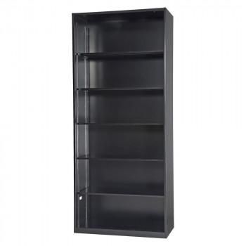 豊國工業 壁面収納庫深型オープンH2100 ブラック HOS-O2X-B CN-10色(ブラック)