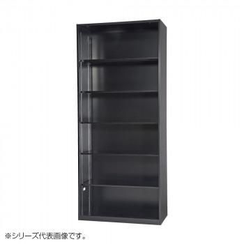 豊國工業 壁面収納庫浅型オープンH2100 ブラック HOS-O2SX-B CN-10色(ブラック)