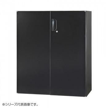 豊國工業 壁面収納庫浅型両開きH1050(下置) ブラック HOS-HRDSX-B CN-10色(ブラック)