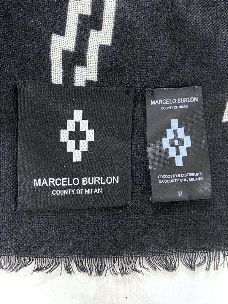 MARCELO BURLON｜マルセロバーロン 大判ショール マフラー スカーフ