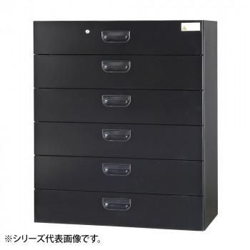 豊國工業 壁面収納庫浅型ラテラル6段 ブラック HOS-L6SX-B CN-10色(ブラック)