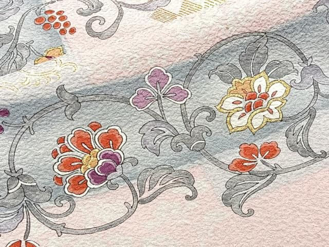 平和屋着物□上質な小紋 花唐草文 金彩 正絹 逸品 CABF8181xi - メルカリ