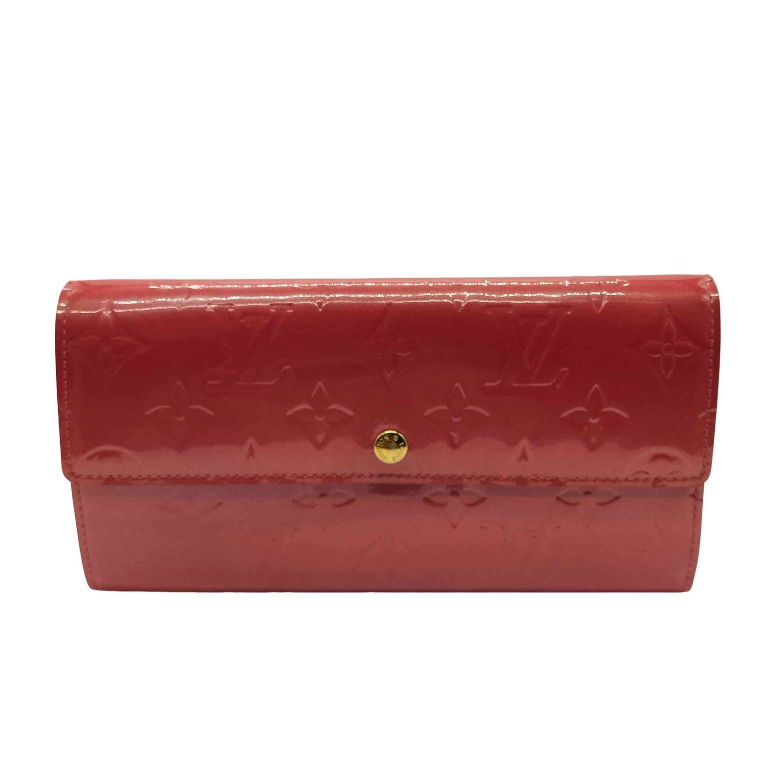 ルイヴィトン LOUIS VUITTON ヴェルニ ポルトフォイユ・サラ ローズ 