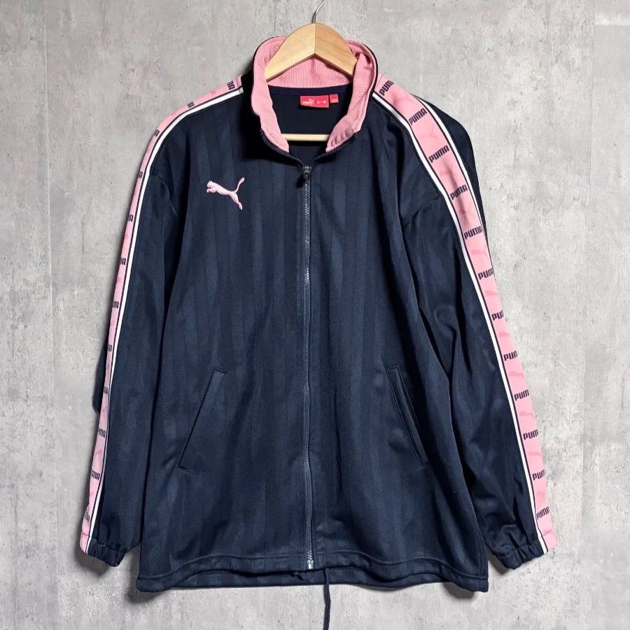 90s オンブレ　スポーツジャケット　ウールジャケット　ピンク　y2k PUMA トラックジャケット ジャージ ロゴ刺繍 ピンク マクブリング