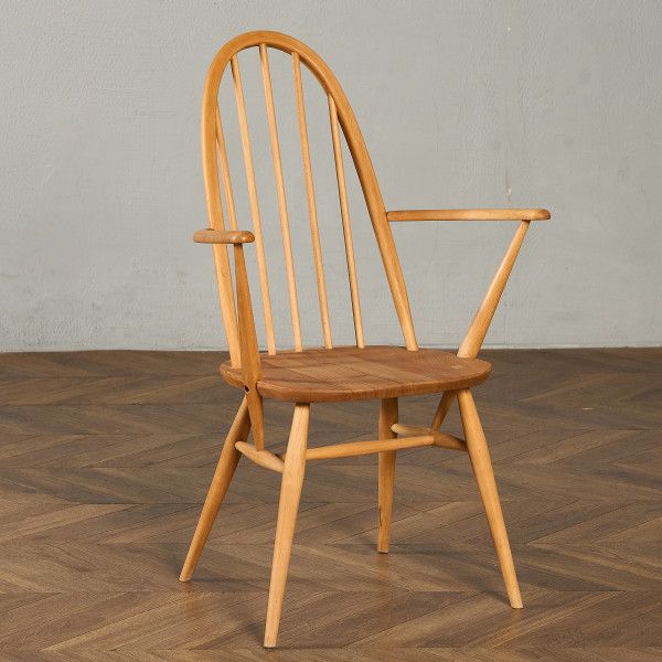 椅子・ソファ イギリス エルム アーコール ERCOL ヴィンテージ クエーカー アームチェア ercol チェア 英国 ウィンザー ダイニングチェア 椅子 ビンテージ モダン #98246 椅子・ソファ イギリス エルム アーコール ERCOL ヴィンテージ