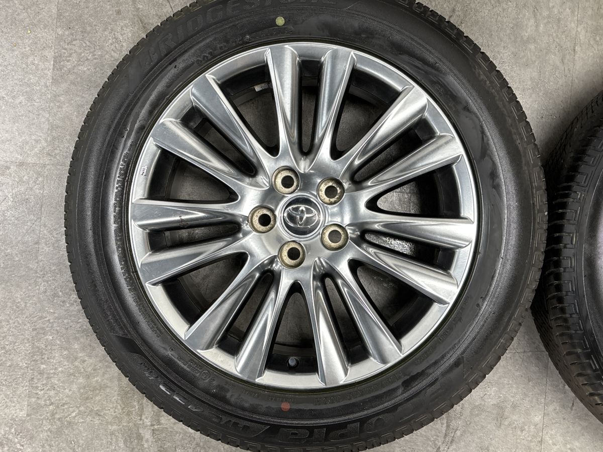 交換用に】トヨタ 60 ハリアー プレミアム 純正 18in 7.5J +45 PCD114 