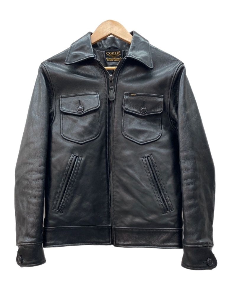 cootie Leather Policeman Jacket レザージャケット Leather Policeman Jacket【BLACK】｜COOTIE PRODUCTIONS®︎｜MELTING