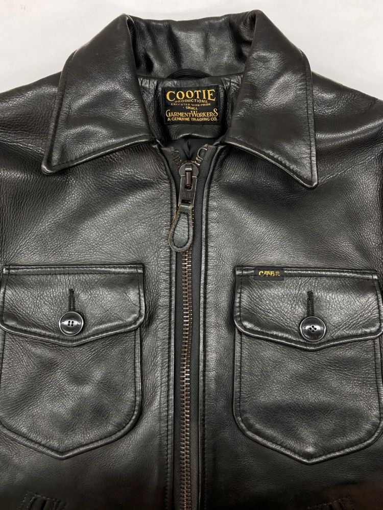 cootie Leather Policeman Jacket レザージャケット Leather Policeman Jacket【BLACK】｜COOTIE PRODUCTIONS®︎｜MELTING