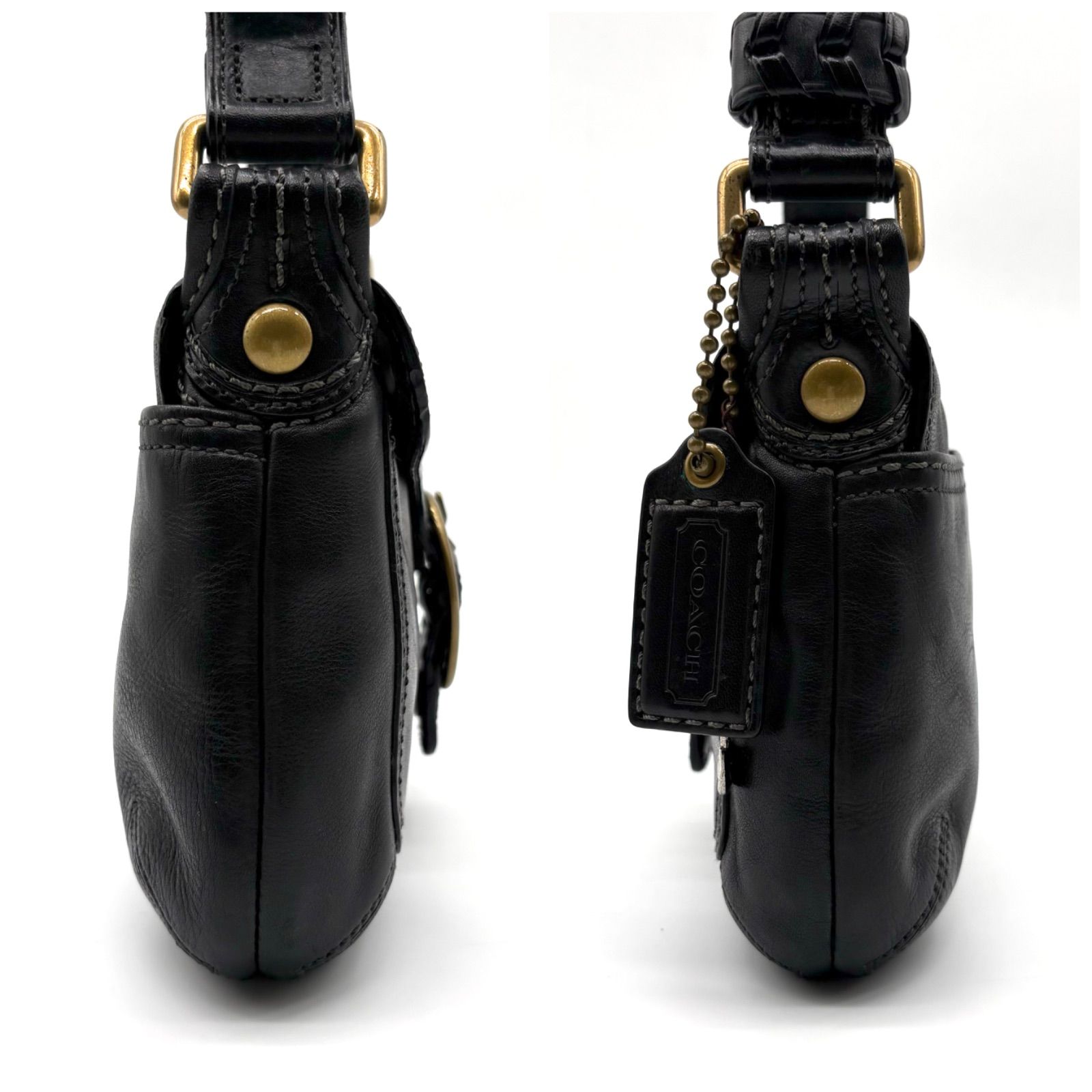 美品✨】COACH y2k Soho Bleecker Legacy Small flap hobo shoulderbag 