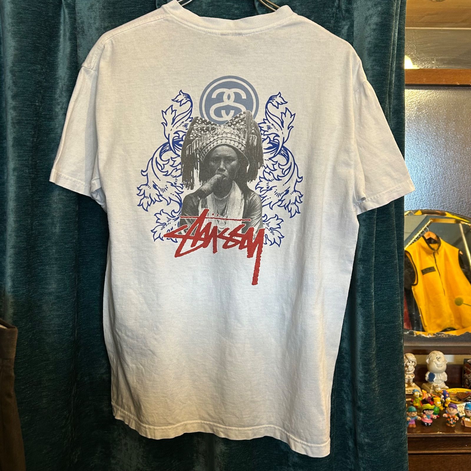 90s Stussy Shadow Man Both Printed T-Shirt MADE IN USA 90年代 90s 