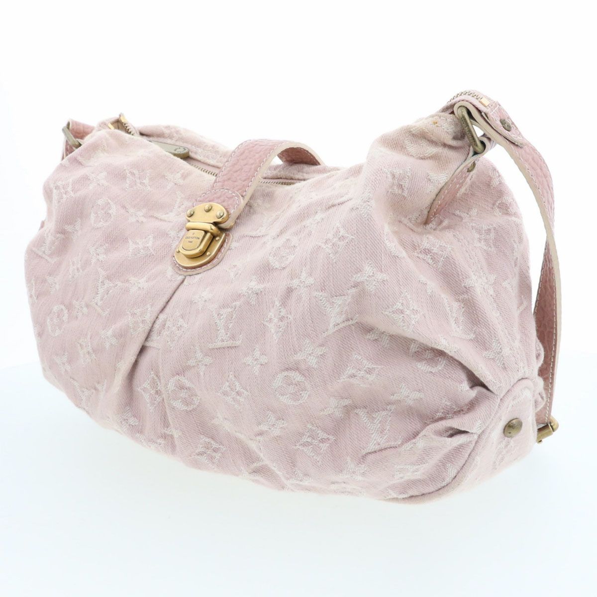 LOUIS VUITTON ルイ・ヴィトン モノグラム　デニム スライトリー ショルダーバッグ M95833 モノグラムデニム ピンク  レディース【中古】 LOUIS VUITTON ルイ・ヴィトン モノグラム デニム スライトリー