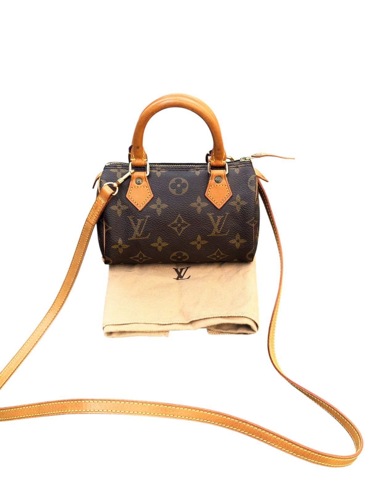美品◇本物◇LOUISVUITTONルイヴィトンモノグラムミニスピーディナノ 