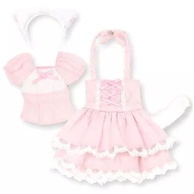 【中古】ドールアクセサリー PNS ねこみみロリータset ピンク×ピンク