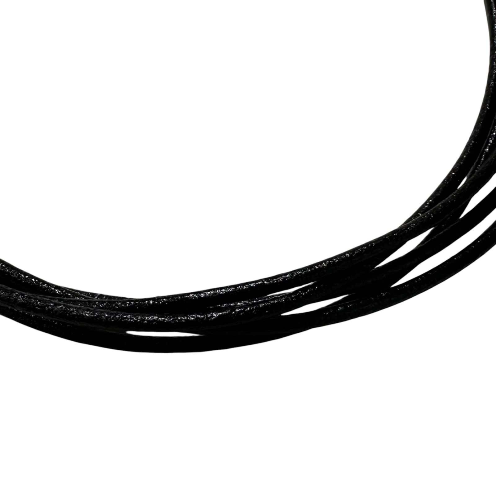 BVLGARI 5連ブラックチョーカー箱あり ✨美品✨BVLGARI ブルガリ ブラック5連 レザー チョーカー ネックレス