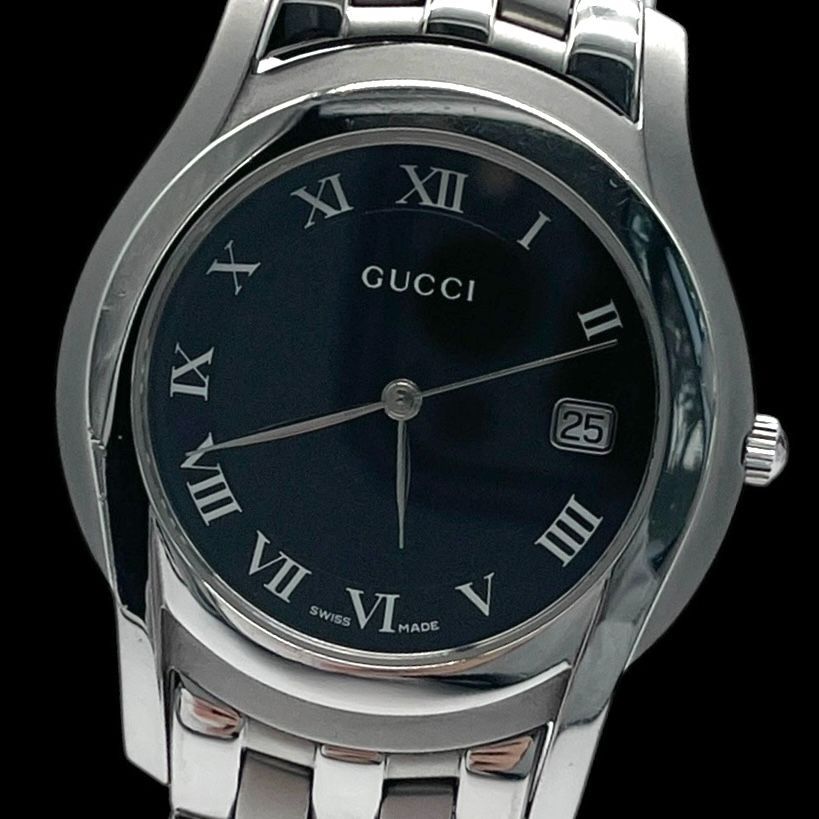 新品電池稼働品 GUCCI グッチ Gクラス 5500M メンズ腕時計 シルバー 