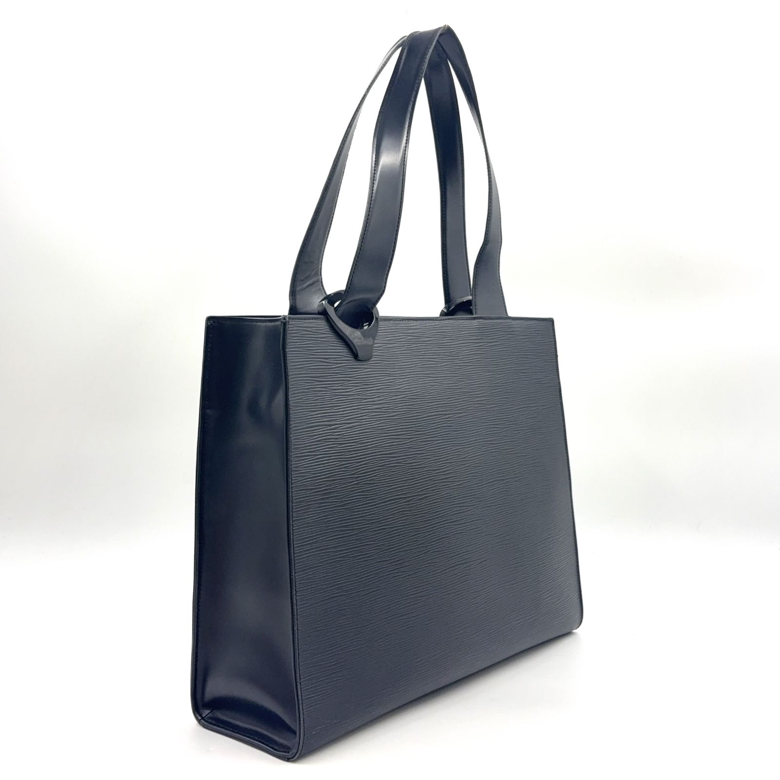 【美品】ルイヴィトン エピ ジェモ ノワール トートバッグ ショルダーバッグ LOUIS VUITTON ジェモ エピ エピ ノワール レザー ブラック ショルダー