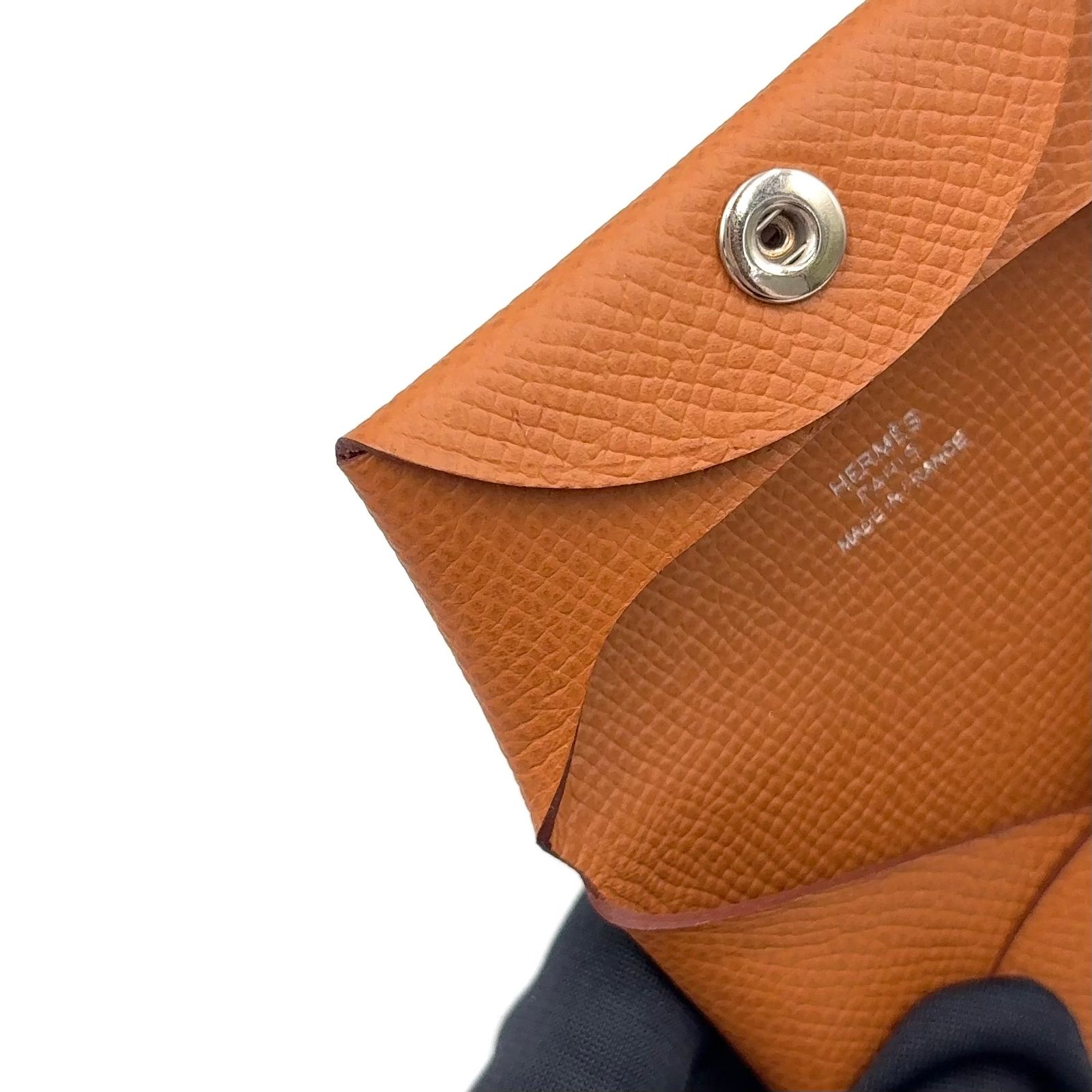 HERMES バスティア 小銭入れ W刻印 ヴォーエプソン ライトブラウン