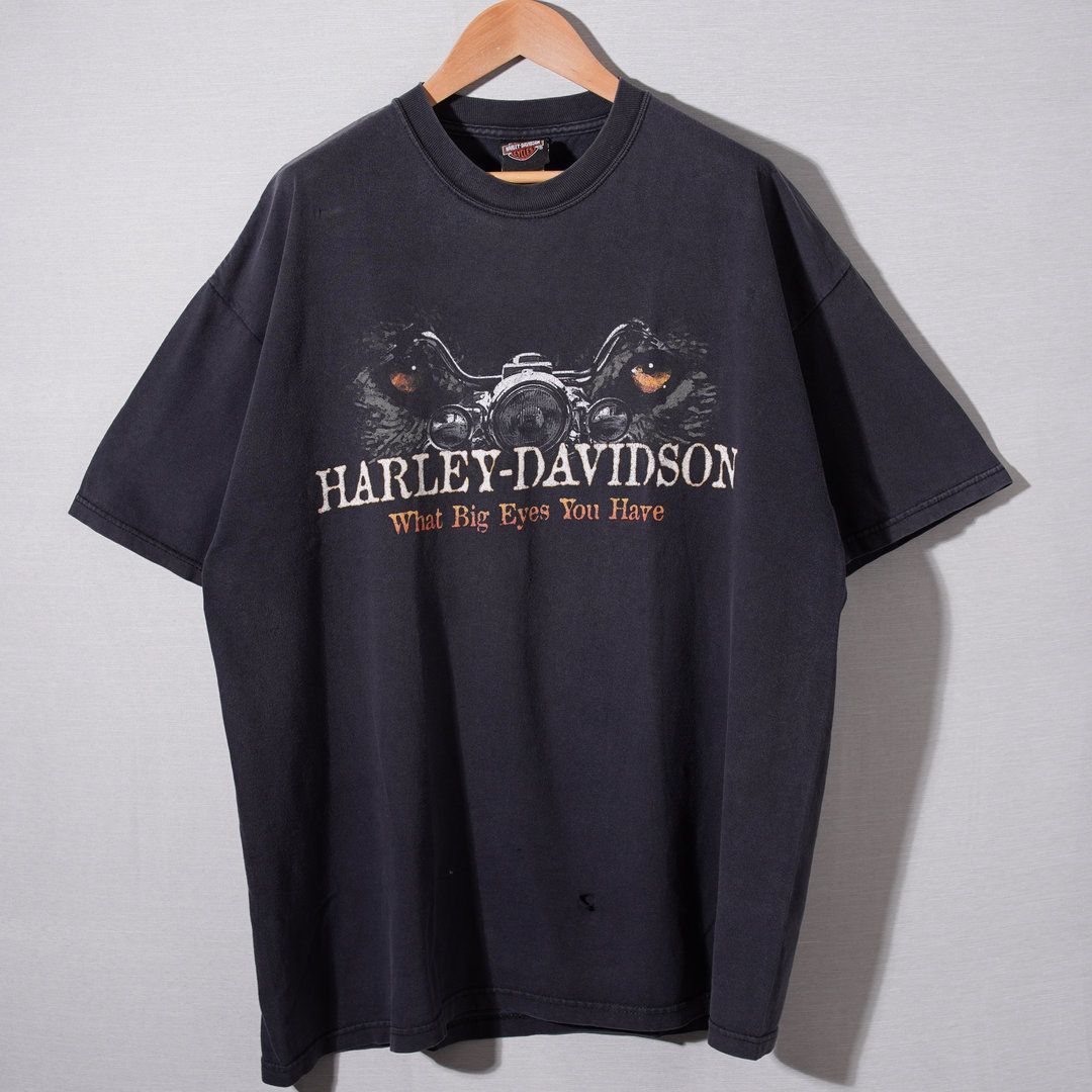90's USA製 Harley-Davidson ハーレーT フェードブラック ハーレー Tシャツ 90s USA製 ハーレーダビッドソン HARLEY DAVIDSON XL