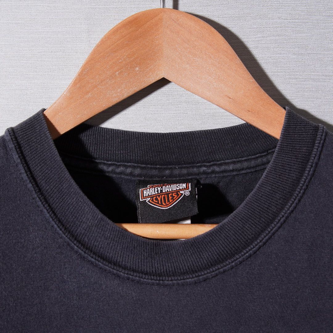 90's USA製 Harley-Davidson ハーレーT フェードブラック ハーレー Tシャツ 90s USA製 ハーレーダビッドソン HARLEY DAVIDSON XL