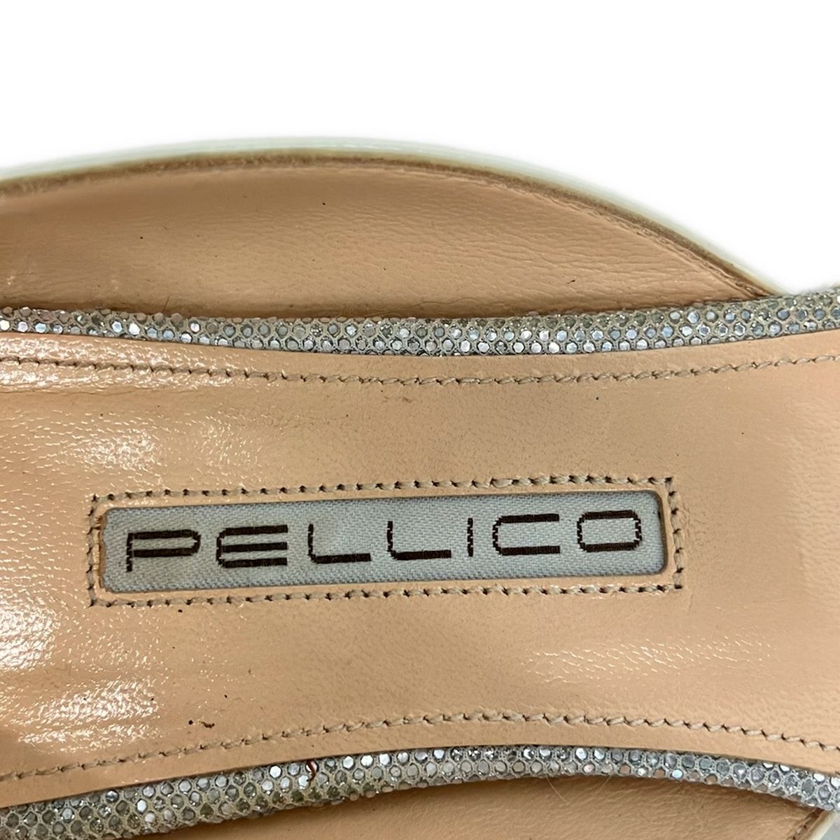 PELLICO(ペリーコ) フラットシューズ 37 レディース - 白 グリッター