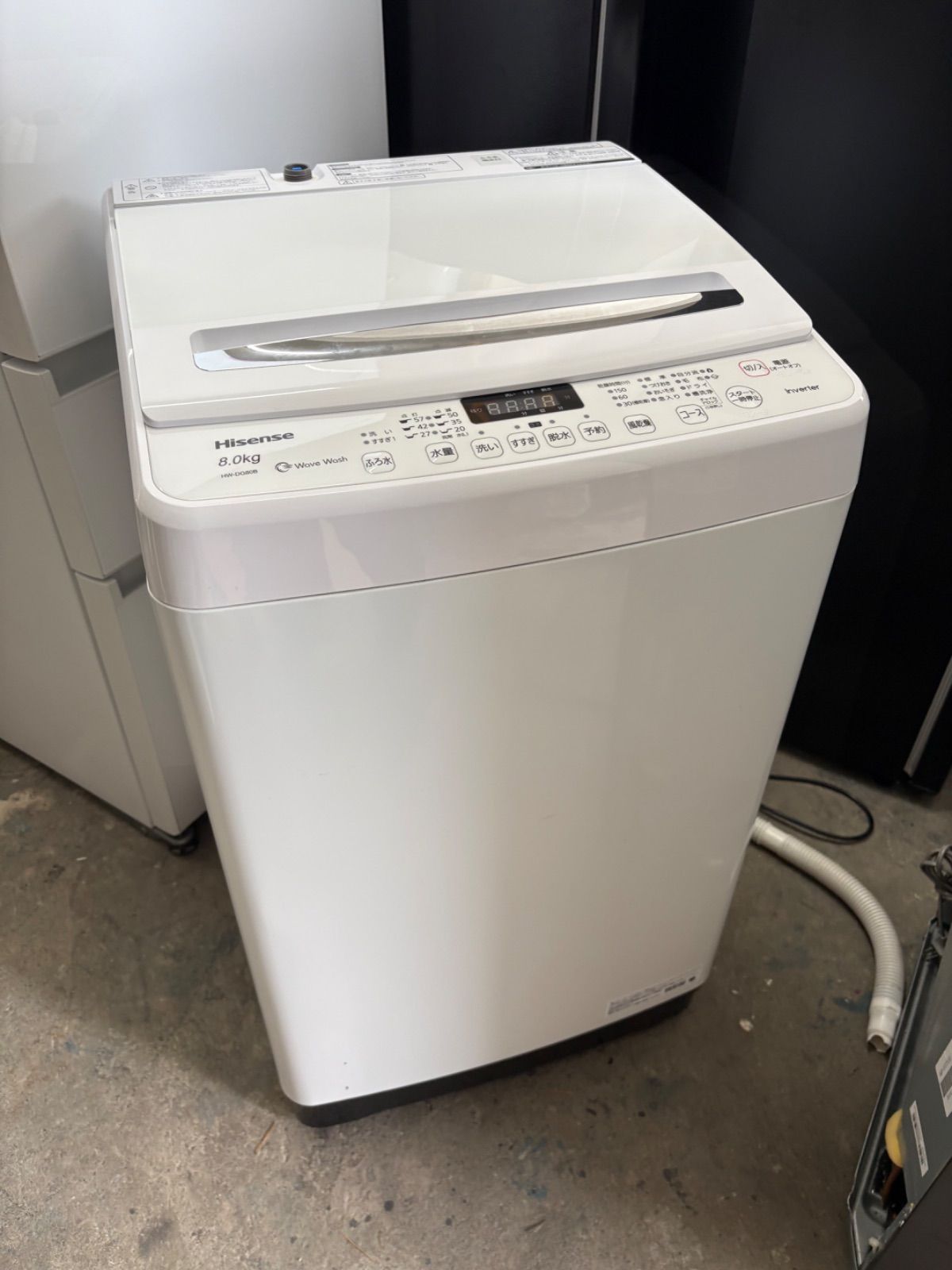 ハイセンス　縦ドラム式洗濯機　容量8kg 2021年製 ハイセンス 縦ドラム式洗濯機 容量8kg 2021年製 - メルカリ