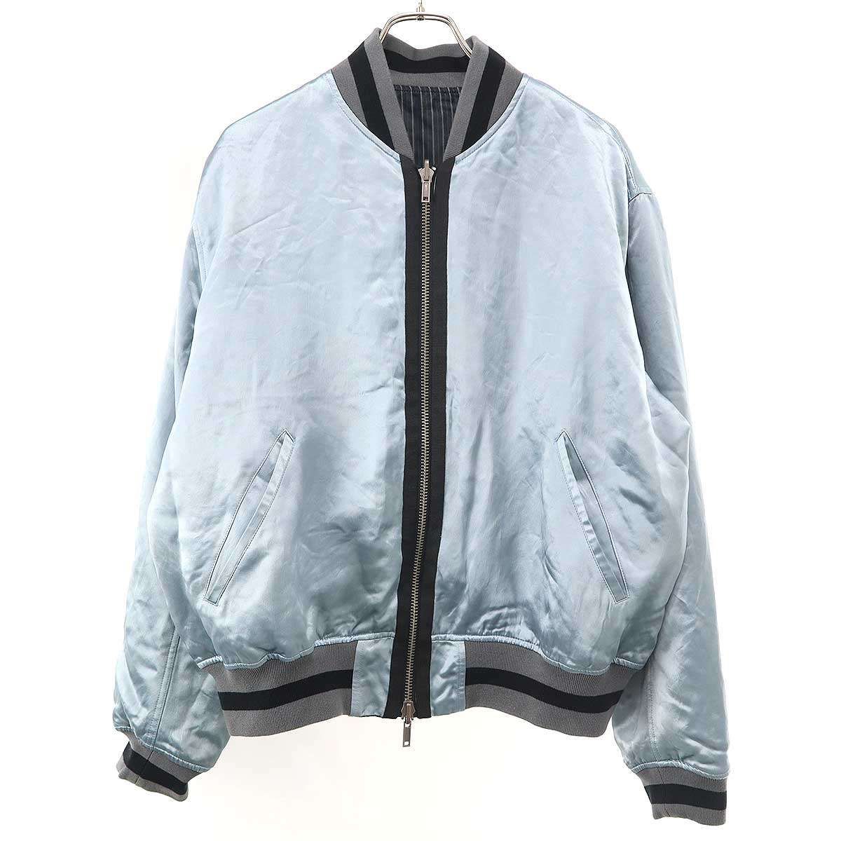 HAIDER ACKERMANN ハイダーアッカーマン サテンリバーシブルボンバー 