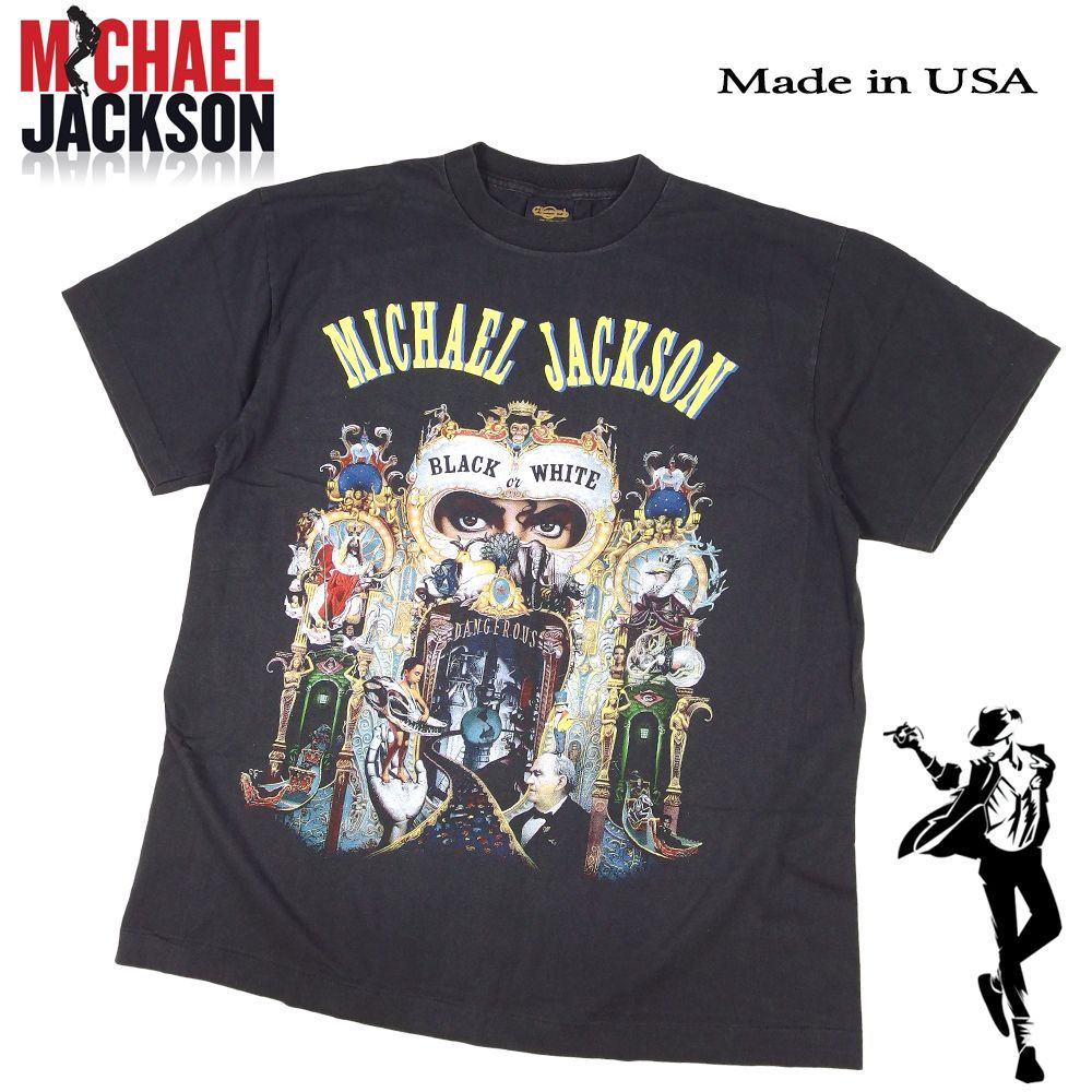 367 MICHAEL JACKSON マイケルジャクソン Tシャツ 美品 USA製 半袖