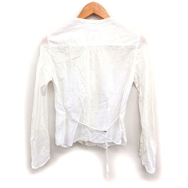 pas de calais パドカレ ブラウス S 白 【古着】【中古】【送料無料】 pas de calais - pas de calais パドカレ ブラウス S 白 【古着