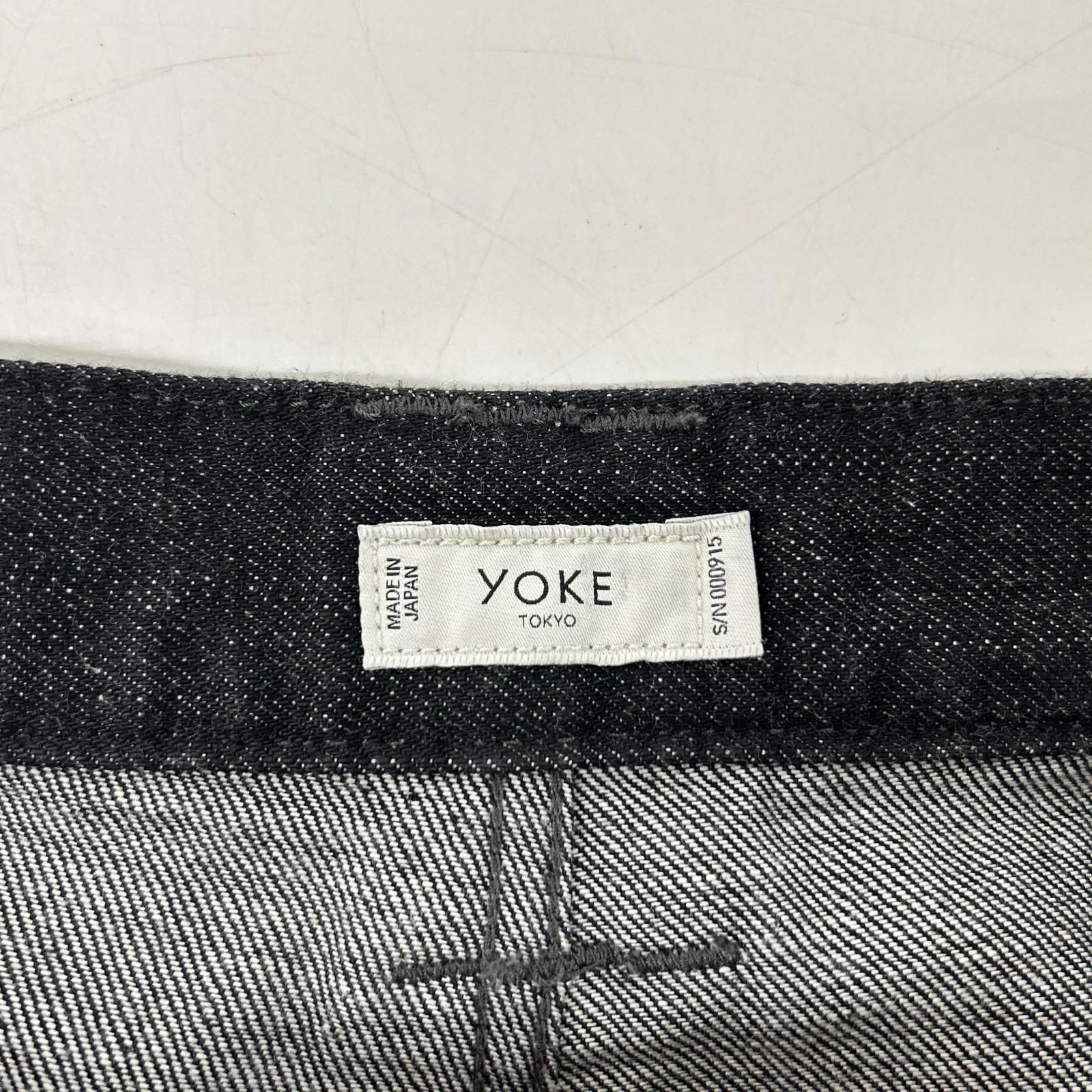 YOKE ヨーク 26SS YK26SS01189P ブラック 3pleated Wide Leg Denim 