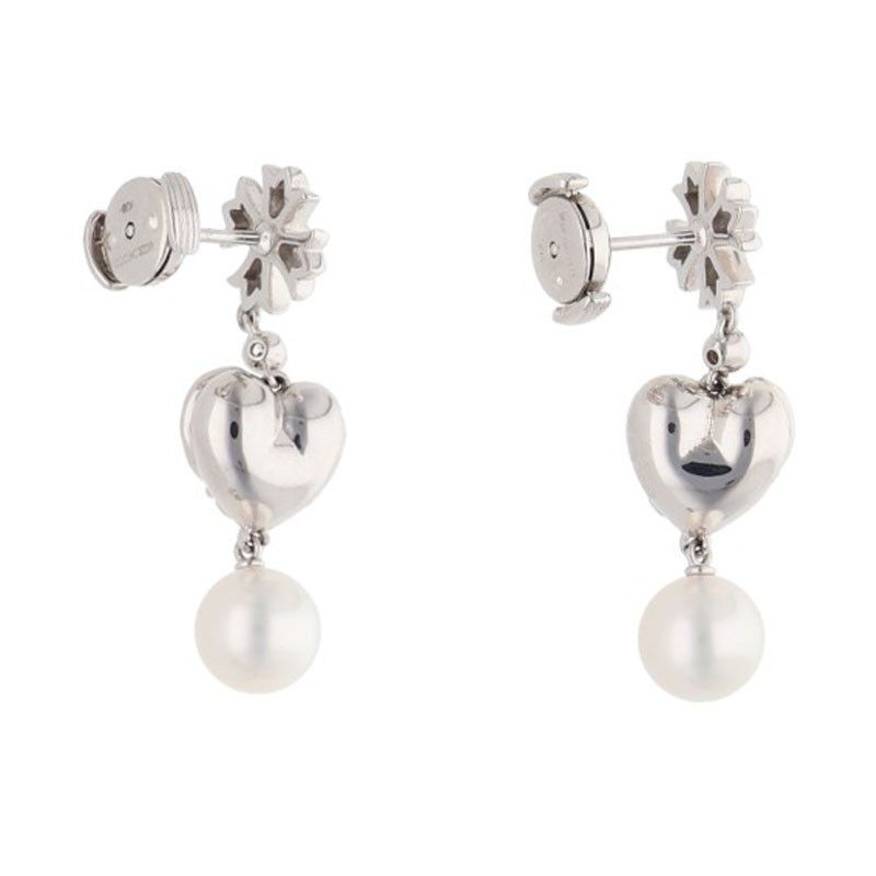 クロムハーツ MIKIMOTO ERNG CH PLUS HEART DROP SET 18K CHプラス