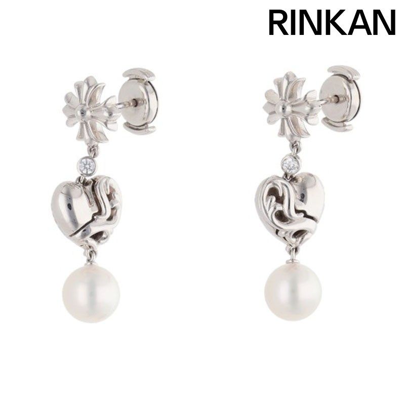 クロムハーツ MIKIMOTO ERNG CH PLUS HEART DROP SET 18K CHプラス