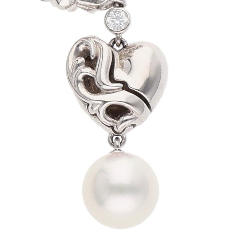 クロムハーツ MIKIMOTO ERNG CH PLUS HEART DROP SET 18K CHプラス