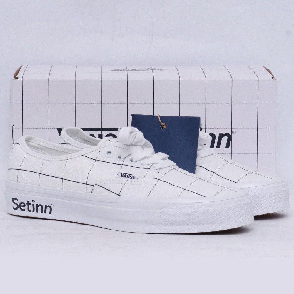 未使用 27cm VANS × SETINN LX Authentic 44 Setinn White/Navy