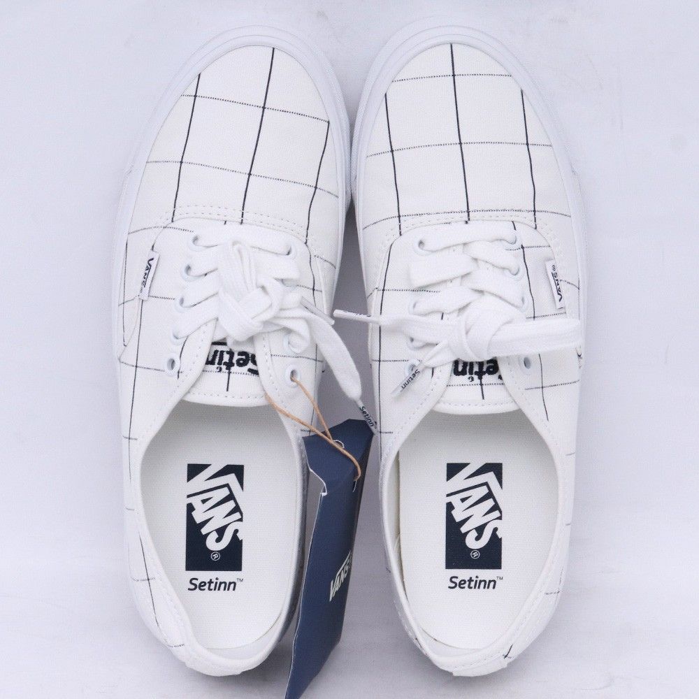 未使用 27cm VANS × SETINN LX Authentic 44 Setinn White/Navy VANS Setinn オーセンティック 27cm