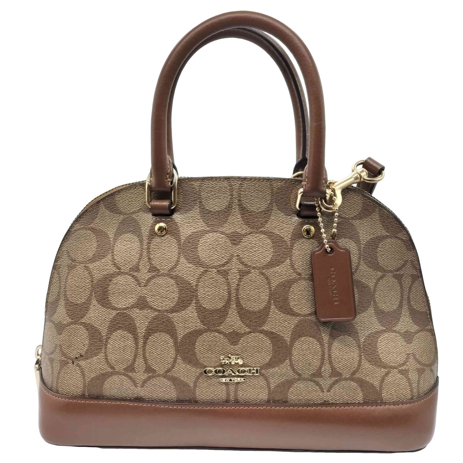 コーチ COACH PVCレザー シグネチャーロゴ2WAY ハンドバッグ 