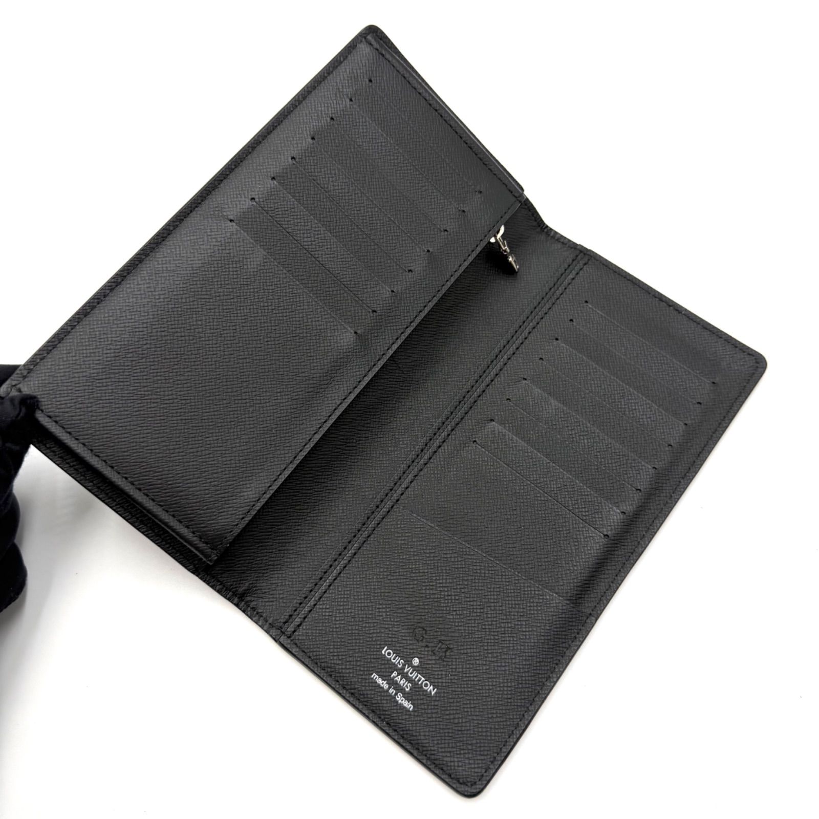 ルイヴィトン LOUIS VUITTON エピ ポルトフォイユ ブラザ ノワール NM