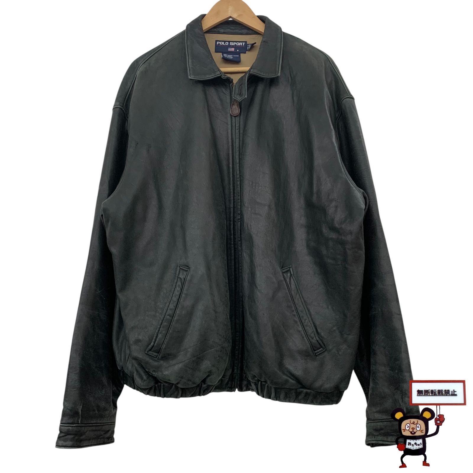 POLO SPORT レザージャケット サイズＬ 90's~ Polo Sport leather sport jacket [XXL] | goodbuy