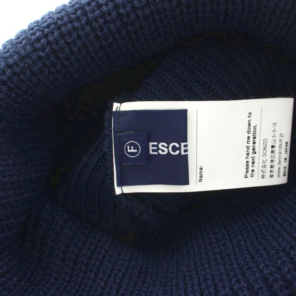 descendant NABLA WATCH CAP ネイビー　新品未使用 descendant NABLA WATCH CAP ネイビー - メルカリ