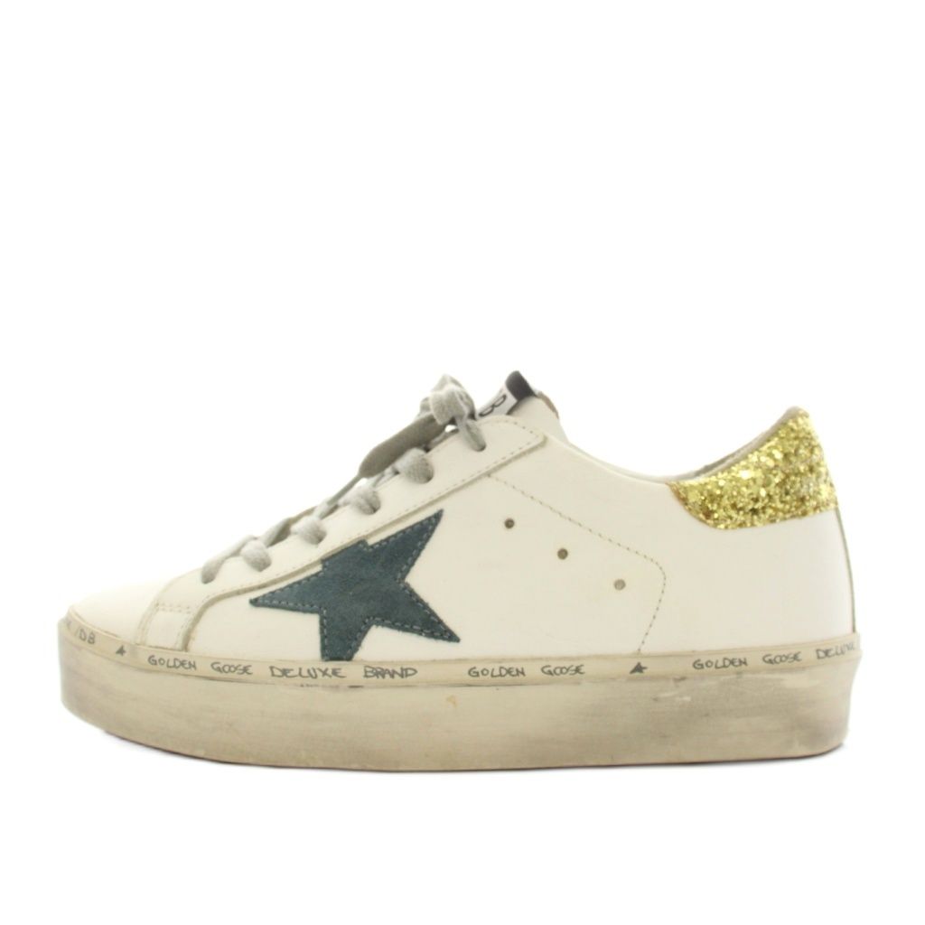 Golden Goose Hi Star ホワイト/ゴールドスニーカー 36 【公式通販】