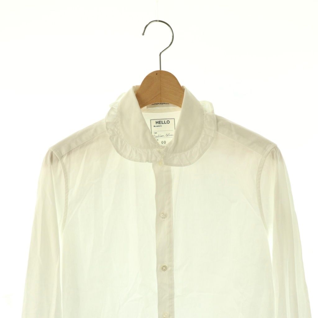 マディソンブルー MADISONBLUE ROUND COLLAR FRILL SH L OX シャツ