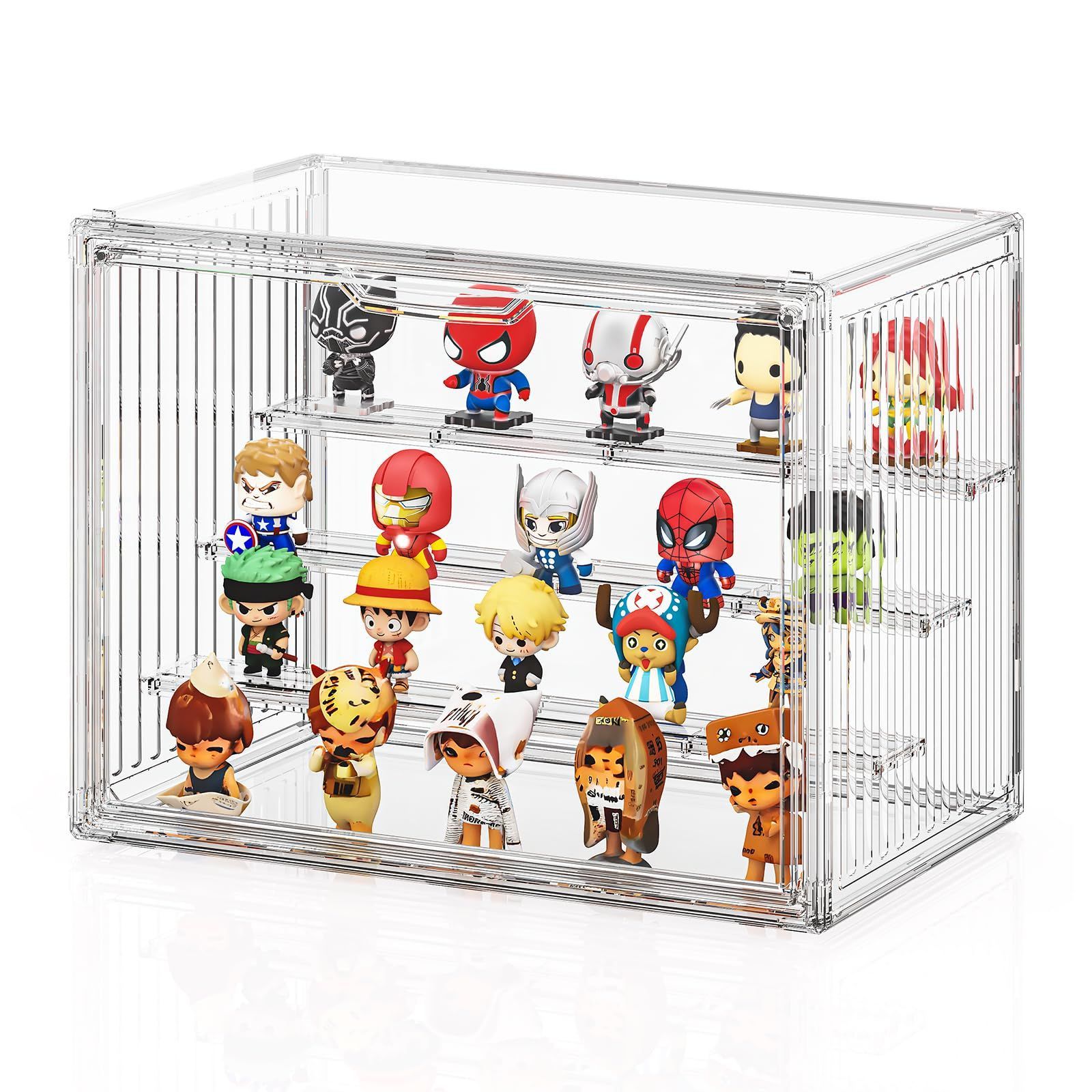 JOYZAN 透明 コレクションケース クリア フィギュアケース 棚 マグネ☆彡 Amazon.co.jp: JOYZAN 透明 コレクションケース 組み立てタイプ