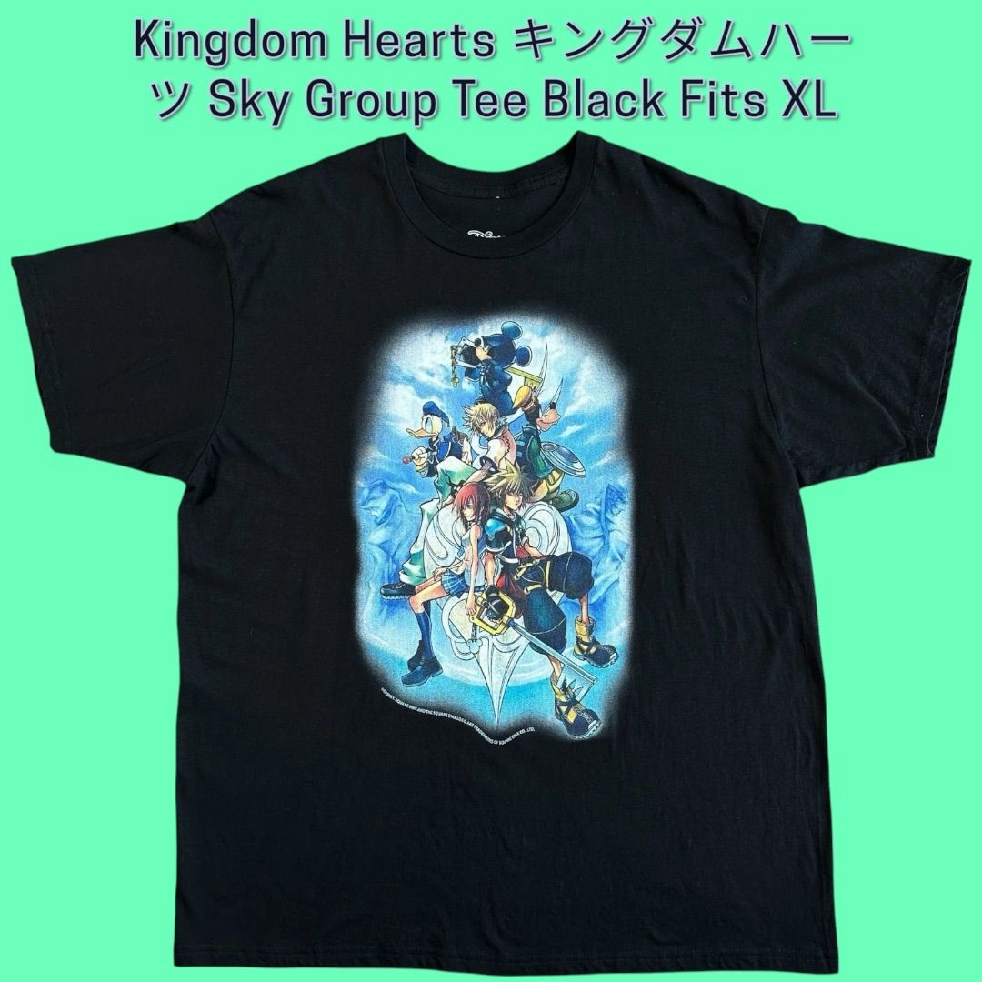 Kingdom Hearts キングダムハーツ Sky Group Tee Black Fits XL