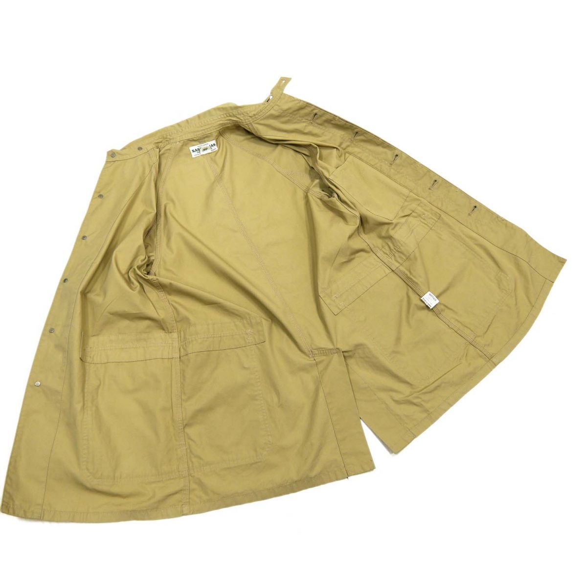 美品 定価4万円◇SASSAFRAS ササフラス フォールリーフコート ウィード