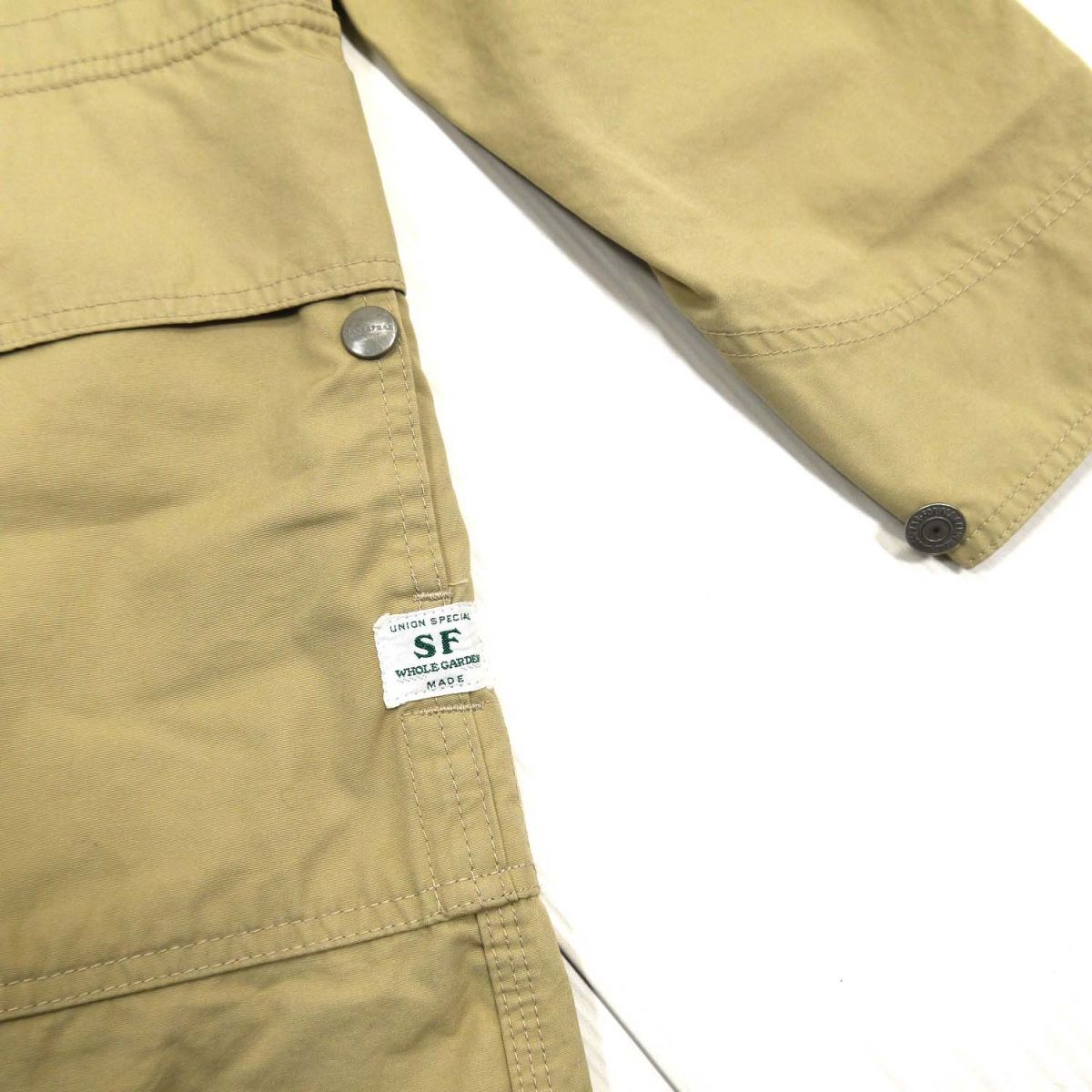 美品 定価4万円◇SASSAFRAS ササフラス フォールリーフコート ウィード