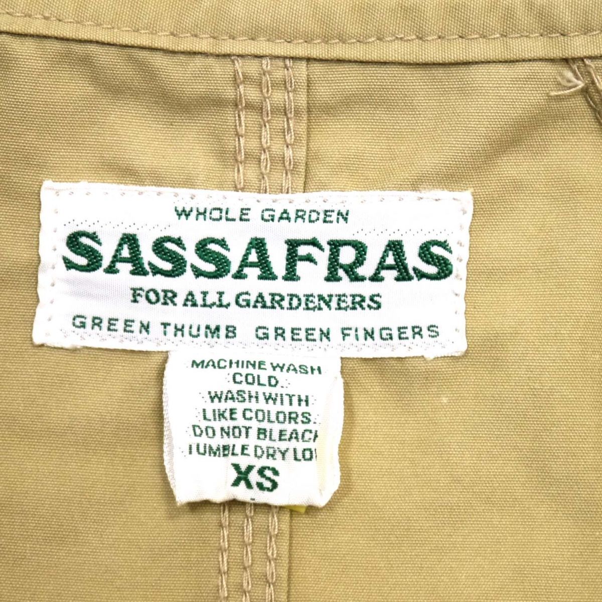 美品 定価4万円◆SASSAFRAS ササフラス フォールリーフコート ウィードポプリン コットン100％ 春物 メンズ 美品 定価4万円◇SASSAFRAS ササフラス フォールリーフコート ウィード
