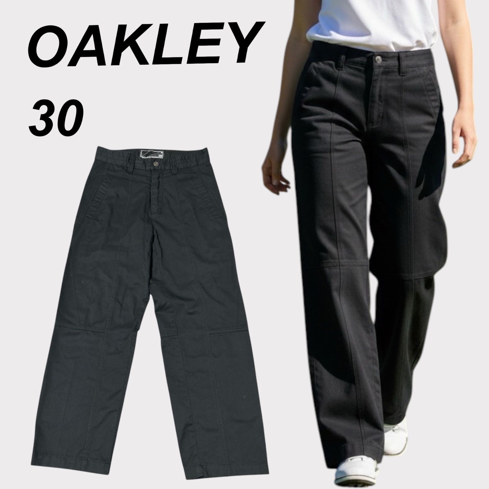OAKLEY オークリー レディース ワイドパンツ 30 ダブルニー ゴルフ