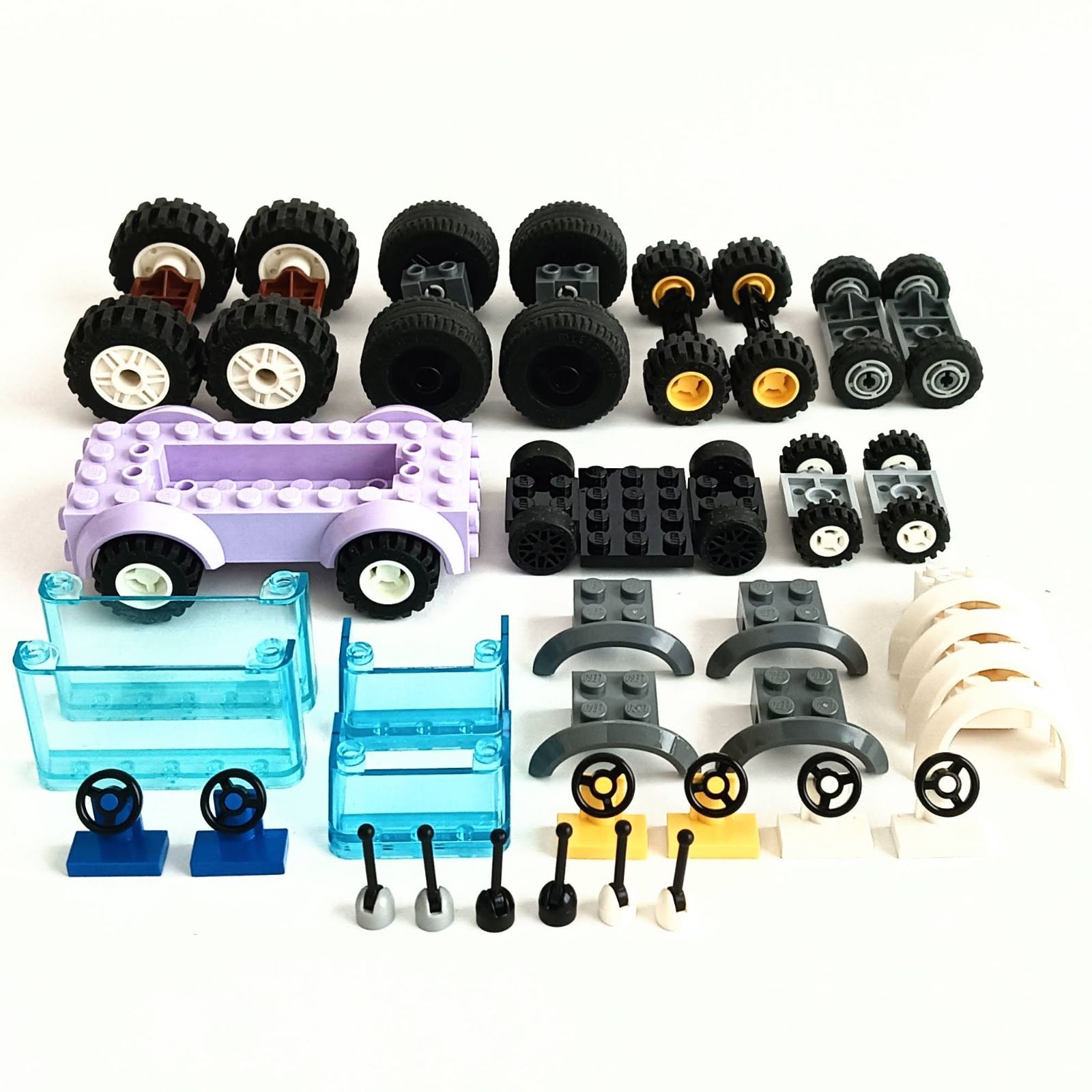 レゴ 正規品 中古 タイヤ(車7台分)・車部品 レゴブロック【管理番号 