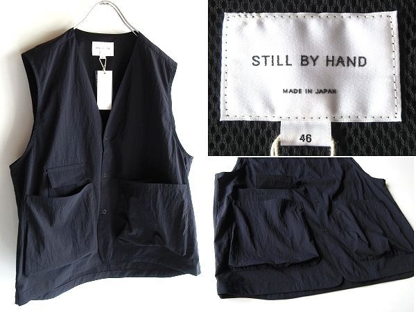 新品タグ付 STILL BY HAND スティルバイハンド ストレッチナイロン