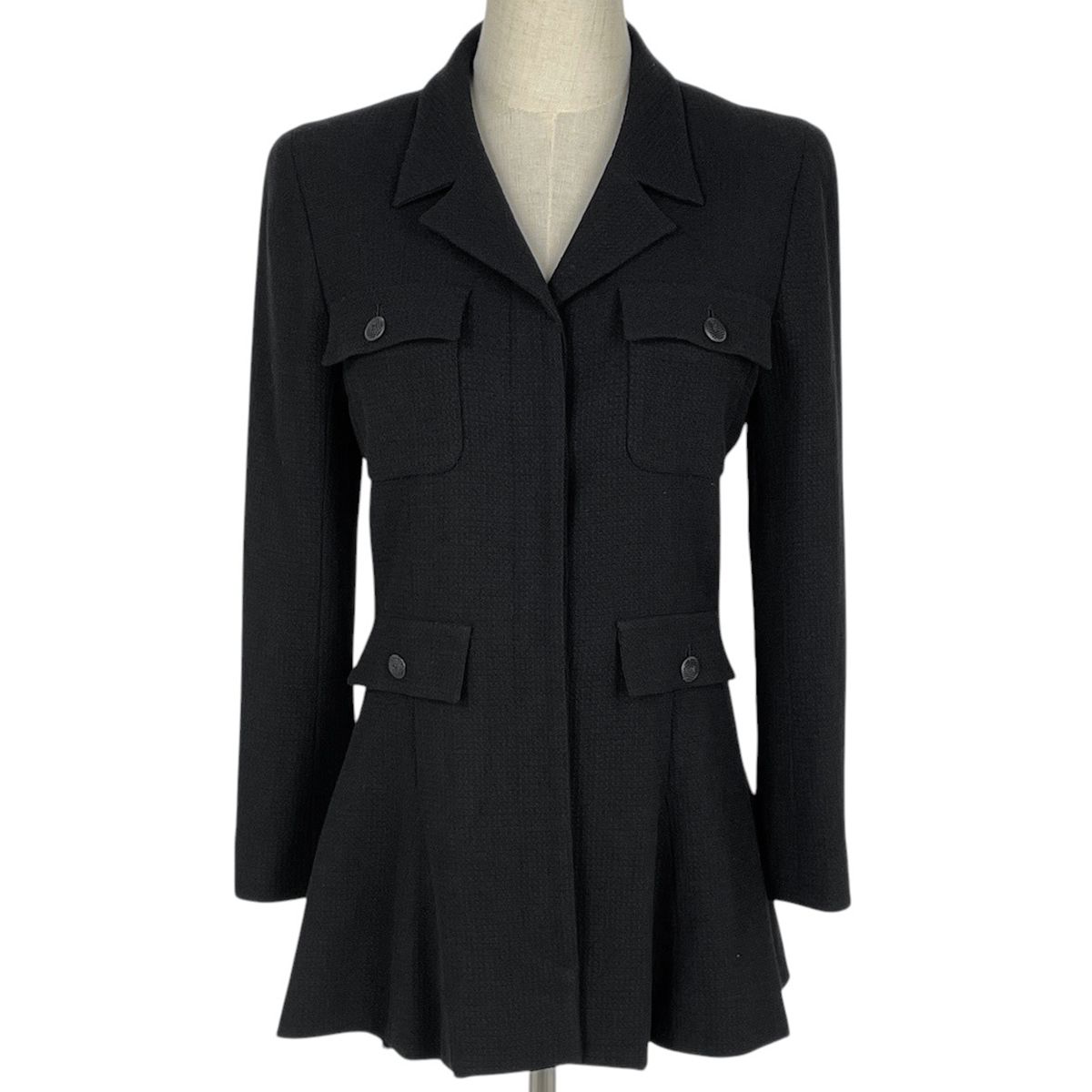 CHANEL BOUTIQUE ブラック テーラードジャケット 中古・古着通販】CHANEL (シャネル) テーラードジャケット ブラック